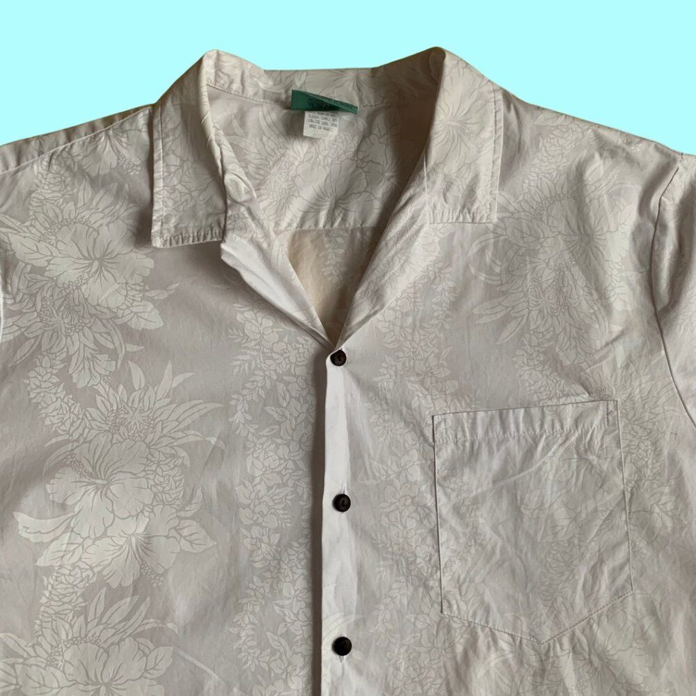 Hawaiian Print Groom’s Shirt